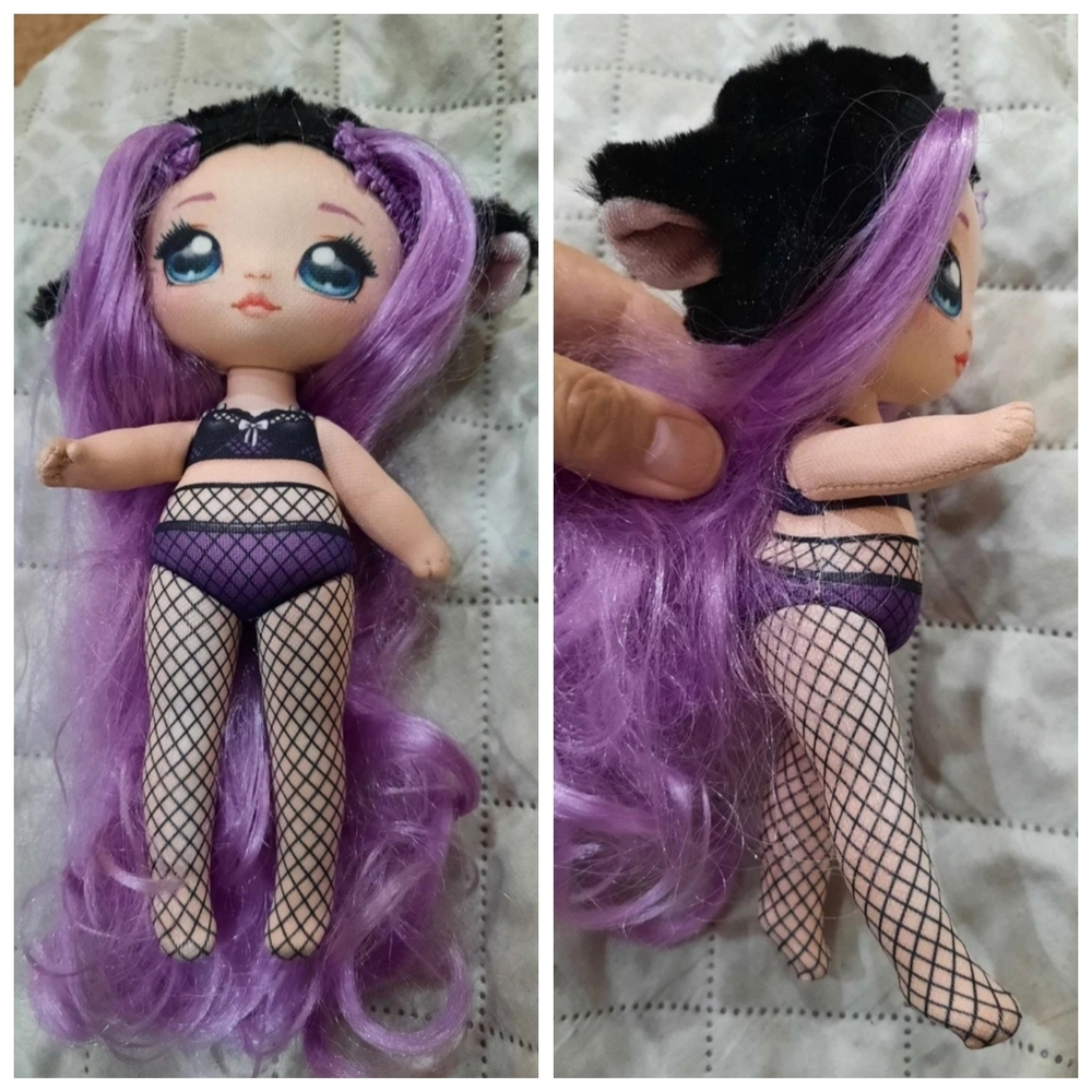 LOL Surprise doll Minna Moodie lavender hair cat hat